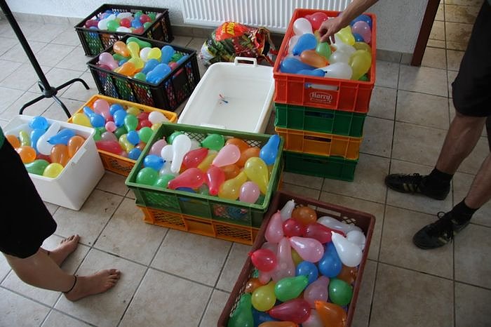 Gel&auml;ndespiel und Wasserschlacht