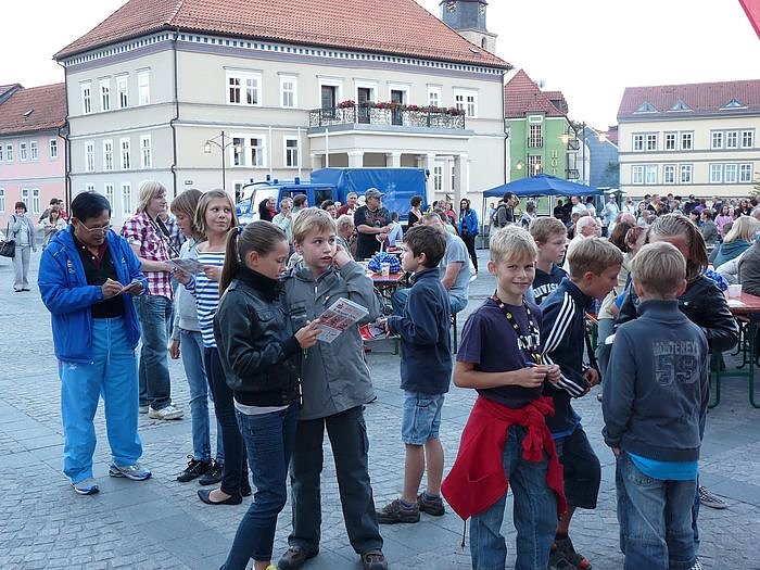Athletenpr&auml;sentation des 15. Sparkassenmeetings 