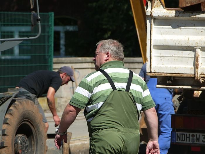 Immer noch wird gebuddelt