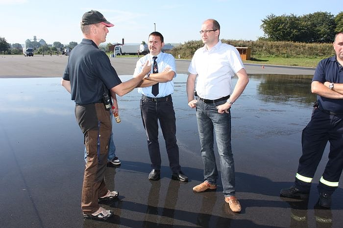 Feuerwehr im Schleudergang