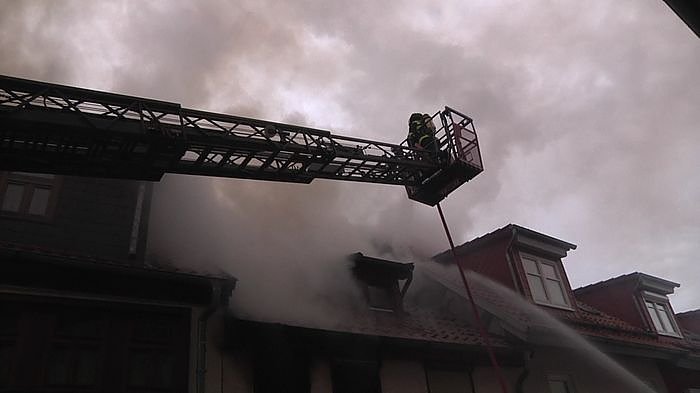 Brand in der Altstadt
