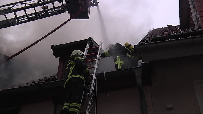 Brand in der Altstadt