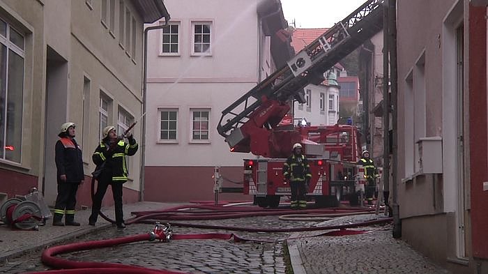 Brand in der Altstadt