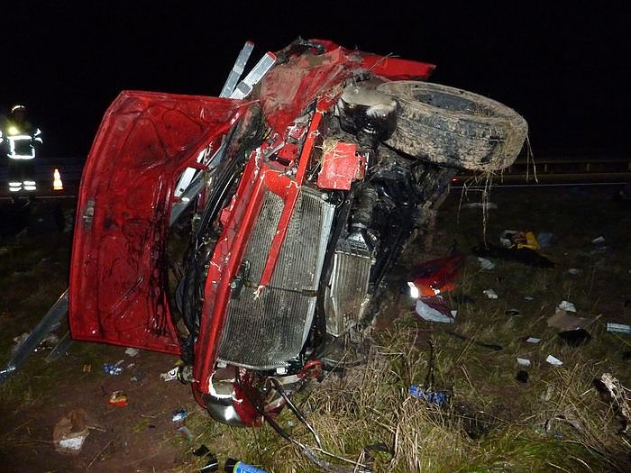 Unfall auf der Autobahn