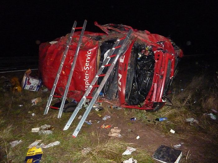 Unfall auf der Autobahn