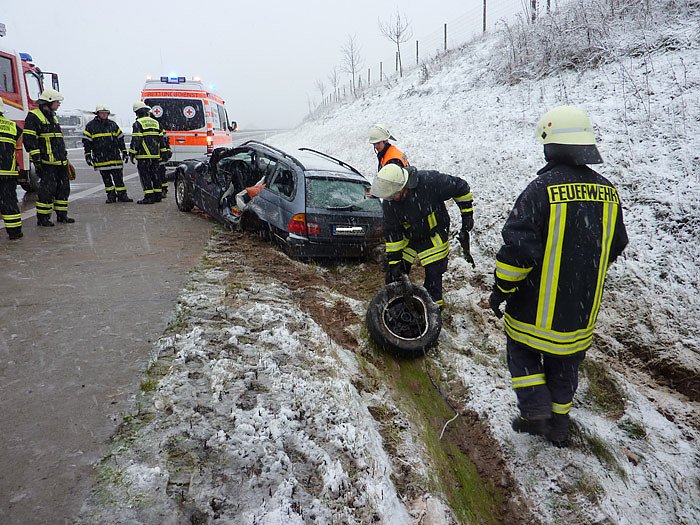 Unfall auf der Autobahn