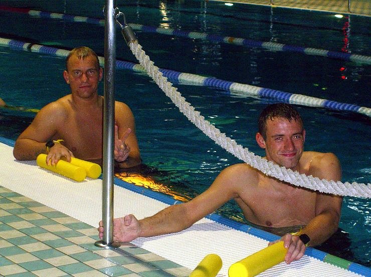 Fu&szlig;ball im Badehaus?