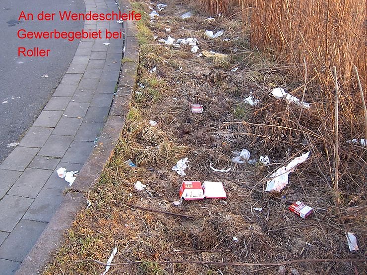 M&uuml;ll statt Sonnenuntergang