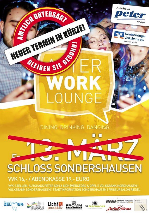 Bild: Absage f&uuml;r AFTER WORK LOUNGE